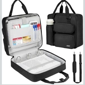 Ziozertt Zipper Binder 3 Ring, 500 Sheets Capacity